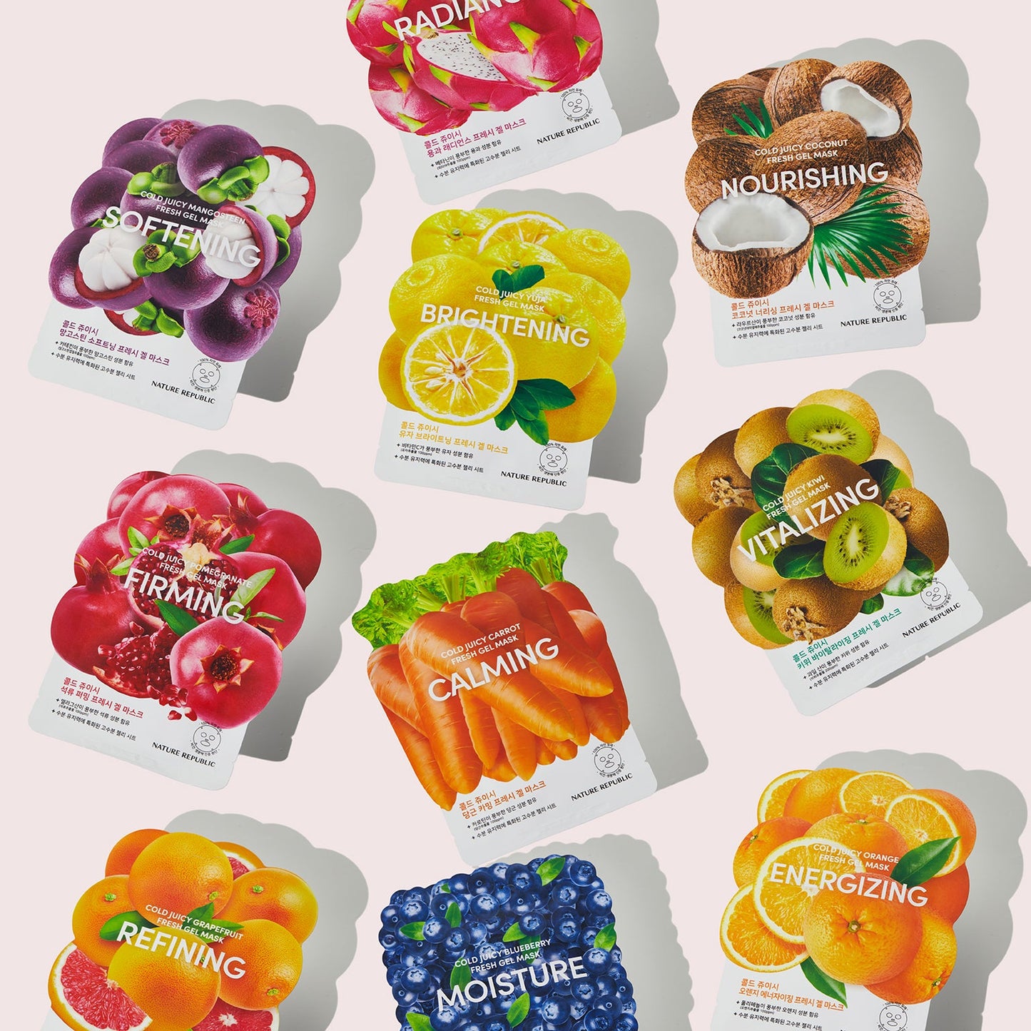 Cold Juicy Fresh Gel Mask Sheet 10-Pack Set-0